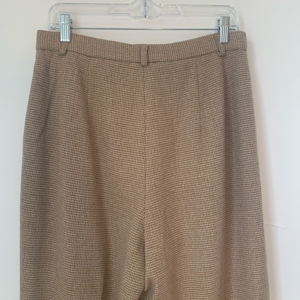 Vintage Pendleton Wool Houndstooth Camel Pants Li… - image 7